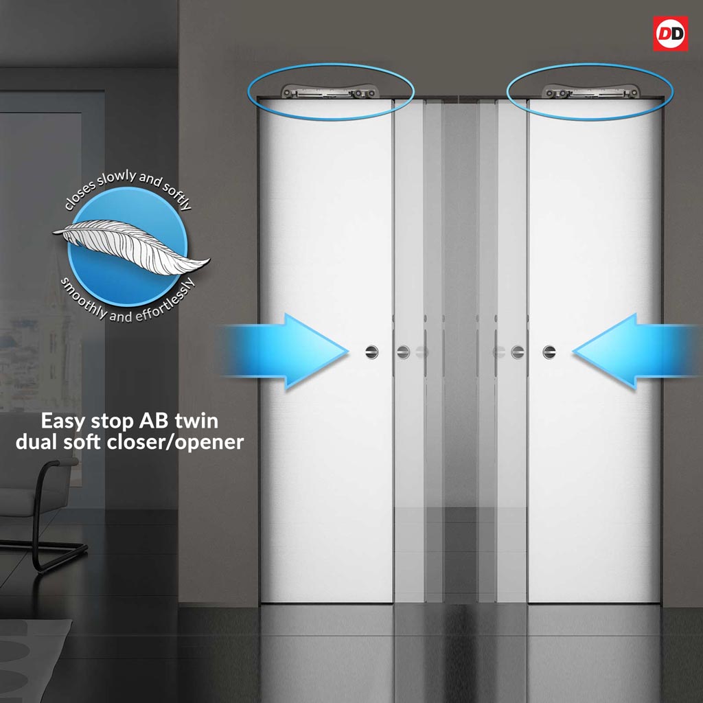 Image of Easy Stop accessory of Ermetika for double pocket doors