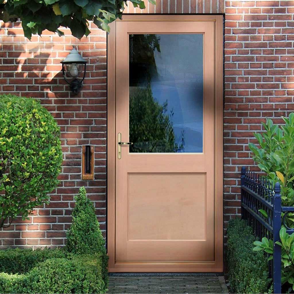 EXTERIOR Hemlock 2XG Back Door - Fit Your Own Glass