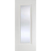 WhiteRoom Divider - Eindhoven 1 Pane Primed Clear Glass Door Pair with Full Glass Sides