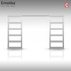 Borthwick 8mm Clear Glass - Obscure Printed Design - Double Evokit Pocket Door