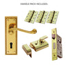 External FG1 Georgian Suite Lever Front Door Handle Pack - Brass Finish