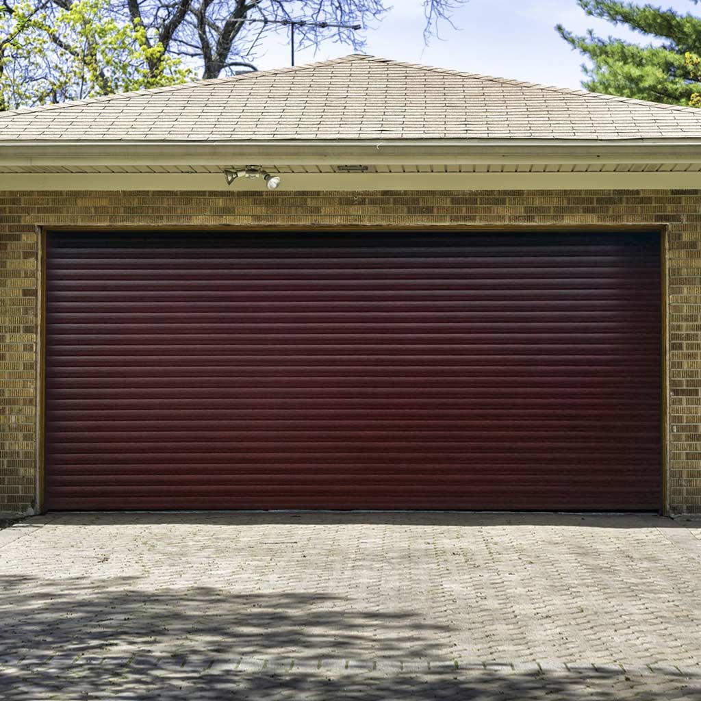 Gliderol Electric Insulated Roller Garage Door from 2911 to 3359mm Wide - Rosewood