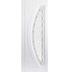 Gemini Lightly Grained PVC Door Pair - Prism Style Sandblasted Glass