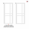 Urban Ultimate® Room Divider Glasgow 6 Pane Door Pair DD6314T - Tinted Glass with Matching Sides - Colour & Size Options