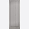 Textured Vertical 5 Panel Grey Fire Door - 30 Minute Fire Rated - Prefinished