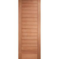 Malton External Hardwood Door and Frame Set - Frosted Double Glazing - Two Unglazed Side Screens, From LPD Joinery