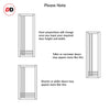Bespoke Handmade Eco-Urban Irvine 9 Panel Double Absolute Evokit Pocket Door DD6434 - Colour Options