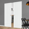 Handmade Eco-Urban® Irvine 9 Panel Double Absolute Evokit Pocket Door DD6434 - Colour & Size Options