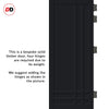 Irvine 9 Panel Solid Wood Internal Door UK Made DD6434 - Eco-Urban® Shadow Black Premium Primed