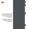 Irvine 9 Panel Solid Wood Internal Door Pair UK Made DD6434 - Eco-Urban® Stormy Grey Premium Primed
