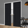 Handmade Eco-Urban® Isla 6 Panel Double Evokit Pocket Door DD6429 - Colour & Size Options