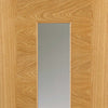 Ostria Oak Absolute Evokit Pocket Door Detail - Clear Glass - Prefinished