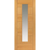 Sirocco Oak Absolute Evokit Double Pocket Door Detail - Clear Glass - Prefinished