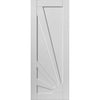 Calypso Aurora Shaker Absolute Evokit Double Pocket Door Detail - White Primed