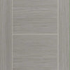 Laminates Lava Painted Absolute Evokit Double Pocket Door Detail - Prefinished