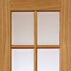 Dove Oak Absolute Evokit Pocket Door Detail - Clear Glass