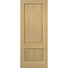 Oak Trent 2 Panel Absolute Evokit Pocket Door - Prefinished