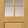Oak Arden Absolute Evokit Pocket Door Detail - Clear Glass