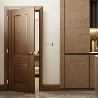 Image: Kensington Prefinished Walnut Door - 2 Panels