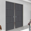 Handmade Eco-Urban® Kochi 8 Panel Double Absolute Evokit Pocket Door DD6415 - Colour & Size Options