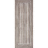Single Sliding Door & Wall Track - Laminate Mexicano Light Grey Door - Prefinished