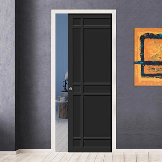 Image: Handmade Eco-Urban® Leith 9 Panel Single Evokit Pocket Door DD6316 - Colour & Size Options
