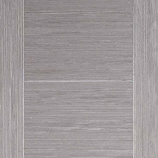 Bespoke Light Grey Vancouver Single Frameless Pocket Door Detail - Prefinished