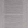 Bespoke Light Grey Vancouver Double Frameless Pocket Door Detail - Prefinished
