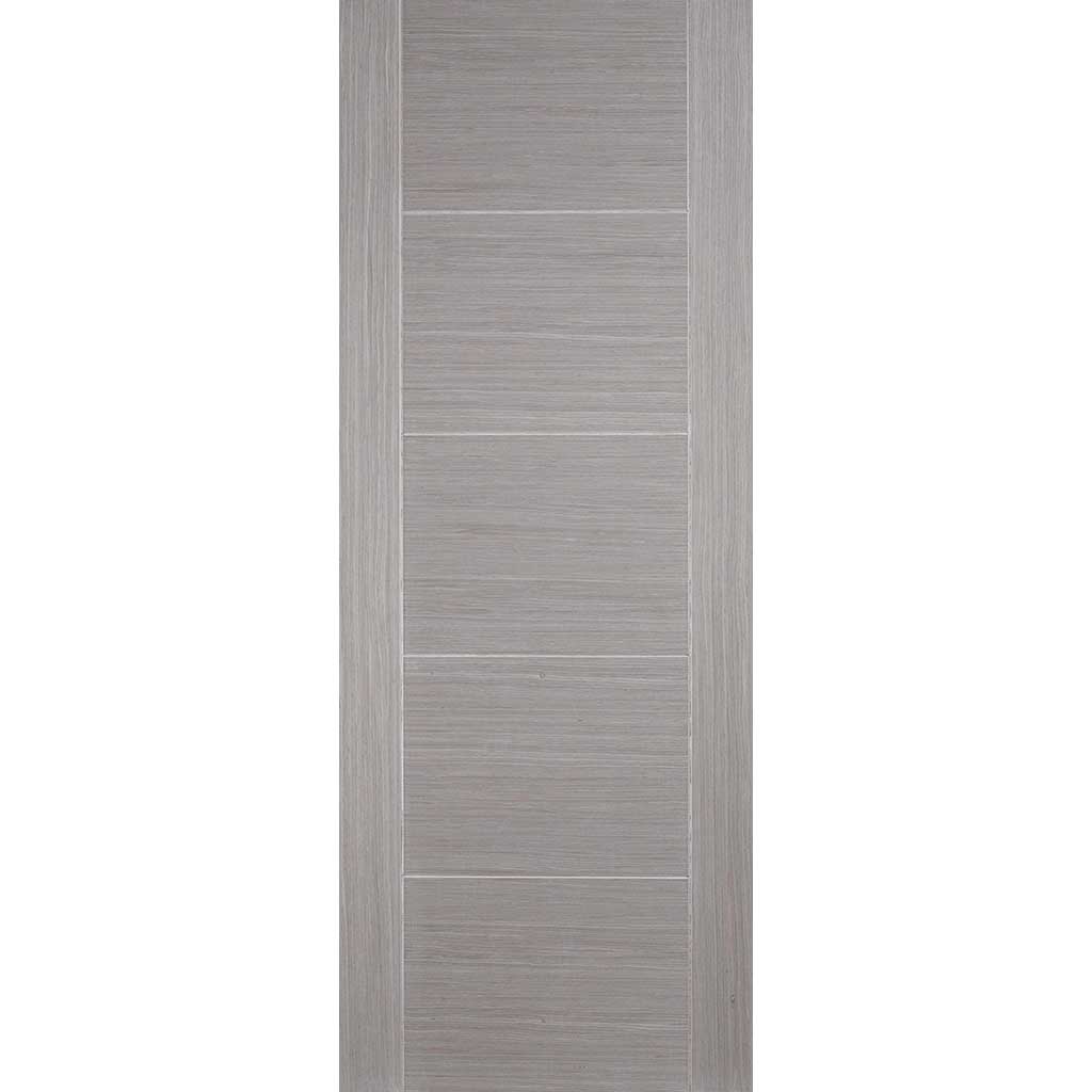 Bespoke Light Grey Vancouver Single Frameless Pocket Door Detail - Prefinished