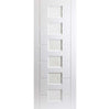 White PVC lomond lightly grained door jewelled vine style glass