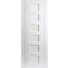 White PVC lomond lightly grained door jewelled vine style glass