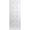 White PVC lomond lightly grained panel door