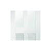 Malton Shaker Double Evokit Pocket Doors - Clear Glass - Primed