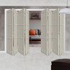 Eight Folding Door & Frame Kit - Eco-Urban® Manchester 3 Panel DD6203P 4+4 - Colour & Size Options