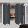 Seven Folding Door & Frame Kit - Eco-Urban® Manchester 3 Panel DD6203P 4+3 - Colour & Size Options