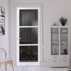 Manchester 3 Pane Solid Wood Internal Door UK Made DD6306 - Tinted Glass - Eco-Urban® Cloud White Premium Primed