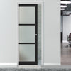 Handmade Eco-Urban® Manchester 3 Pane Single Evokit Pocket Door DD6306SG - Frosted Glass - Colour & Size Options