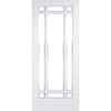 WhiteRoom Divider - Manhattan Bevelled Clear Glass Primed Door with Full Glass Side