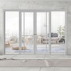 Room Divider - Handmade Eco-Urban® Marfa with Two Sides DD6313C - Clear Glass - Premium Primed - Colour & Size Options