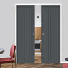 Handmade Eco-Urban Melville 3 Panel Double Evokit Pocket Door DD6409 - Colour & Size Options