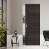 Montreal Single Absolute Evokit Pocket Door - Dark Grey Ash - Prefinished