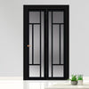 Urban Ultimate® Room Divider Morningside 5 Pane Door DD6437F - Frosted Glass with Matching Side - Colour & Size Options
