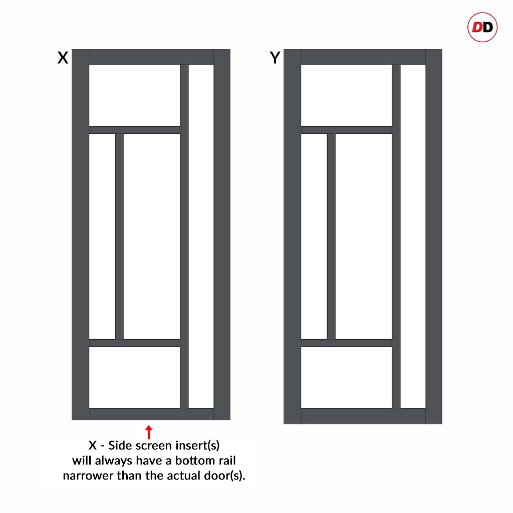 Urban Ultimate® Room Divider Morningside 5 Pane Door Pair DD6437C with