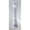 Gretna Lightly Grained Internal PVC Door - Lea Style Sandblasted Glass