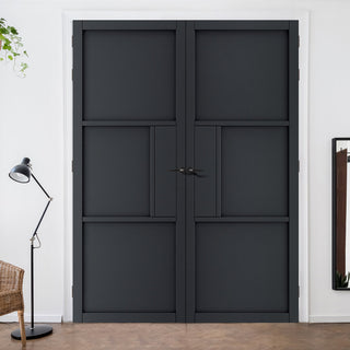 Image: JB Kind Industrial Cosmo Graphite Grey Door - Laminated - Prefinished