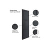 JB Kind Industrial Cosmo Graphite Grey Internal Door - Laminated - Prefinished