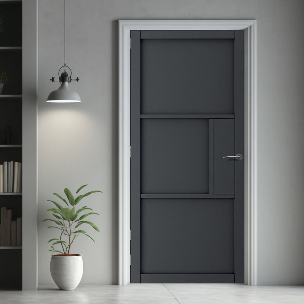 Interior Door Design Custom Made Different Stripes Design Modern