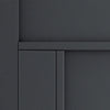 JB Kind Industrial Cosmo Graphite Grey Internal Door Pair - Laminated - Prefinished