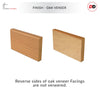 Thru Simple Oak Veneer Unfinished Facings - Two Full Sets for One Single Door