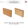 Thru Simple Oak Veneer Unfinished Facings - Two Full Sets for One Double Door